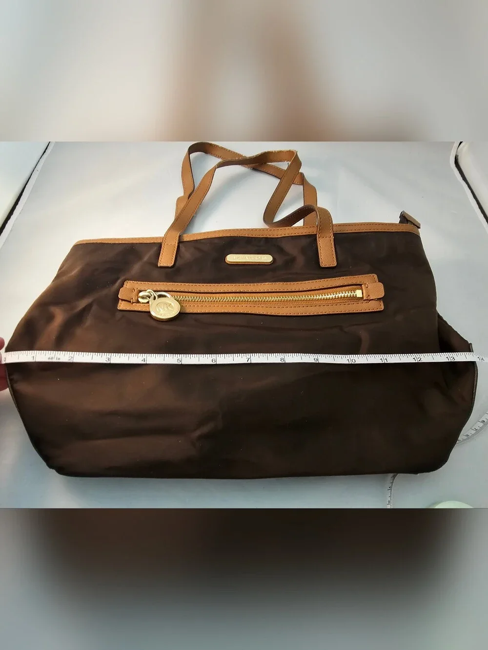 Michael Kors Kempton Brown and Tan Tote Bag